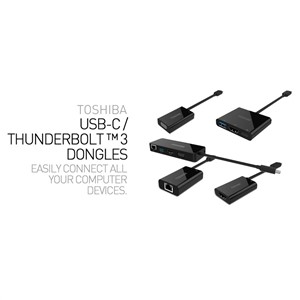 TOSHIBA USB-C DOCK / REPLICATOR / THUNDERBOLT TRAVEL ADAPTER